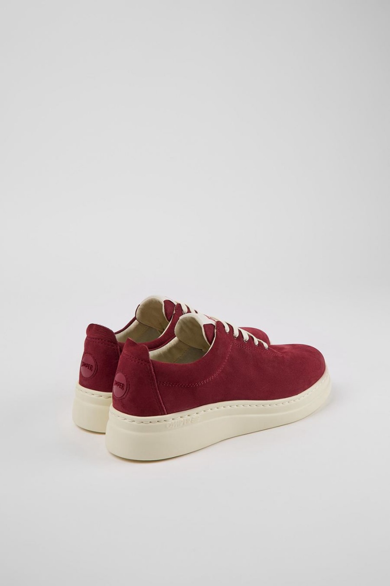 Burgundy Women's Camper Runner Up Nubuck Sneakers | 8419032-EN