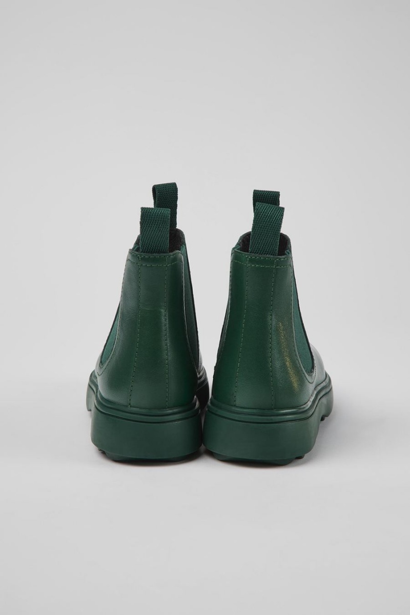 Green Boys' Camper Norte Leather Chelsea Boots | 1860725-MR