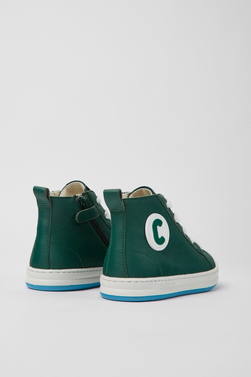 Green Boys' Camper Runner Leather Sneakers | 2871065-QM