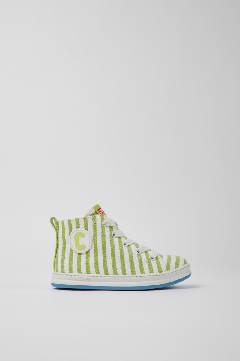 Green Girls' Camper Runner Textile Sneakers | 5469072-OC