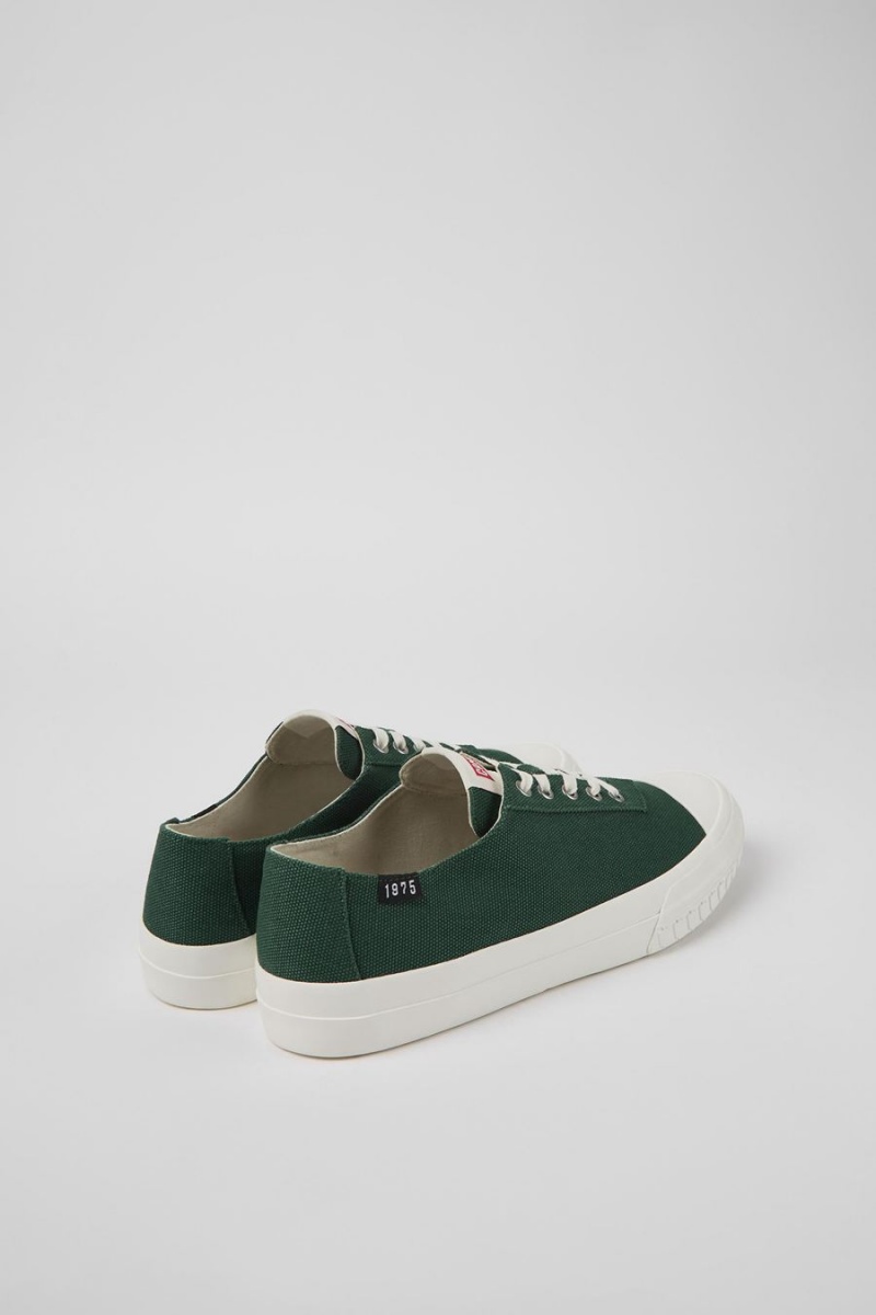 Green Men's Camper Camaleon Recycled Cotton Sneakers | 7489102-UT