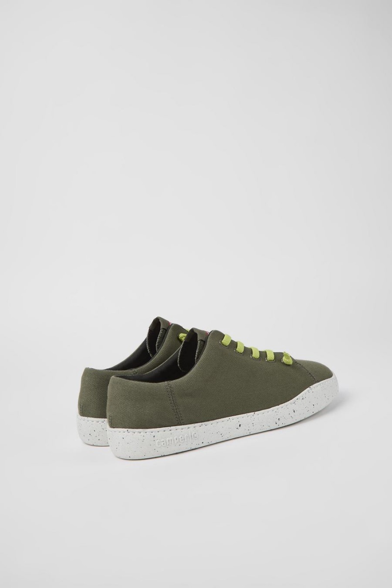 Green Men's Camper Peu Touring Textile Sneakers | 1486037-WS