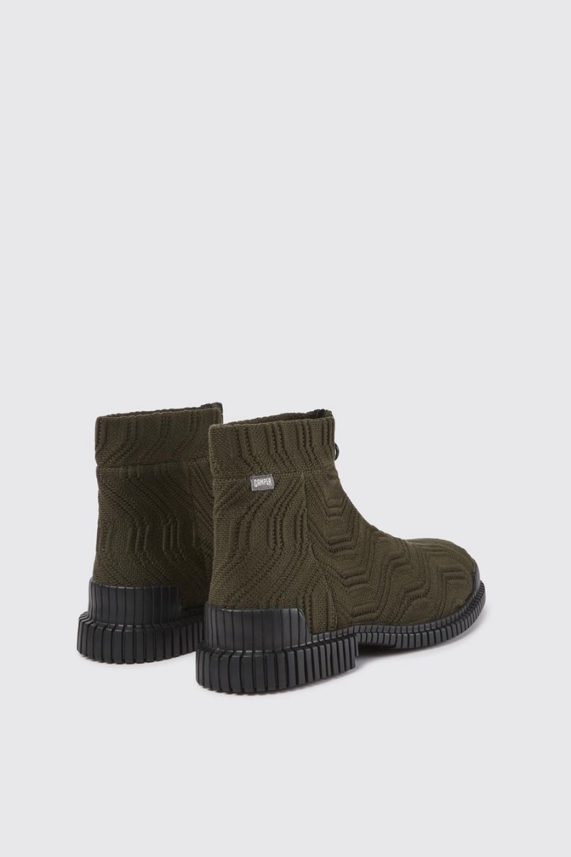 Green Men's Camper Pix Tencel Boots | 4703926-WF