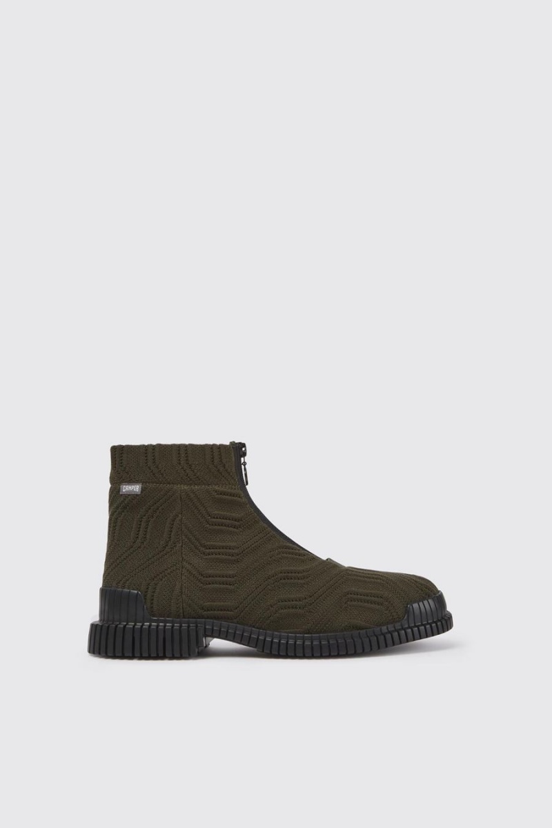 Green Men's Camper Pix Tencel Boots | 4703926-WF