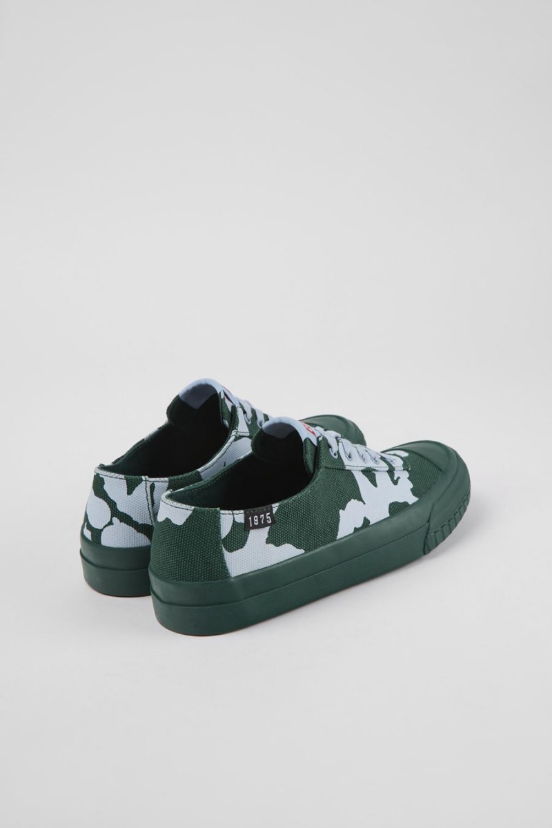 Green Women's Camper Camaleon Recycled Cotton Sneakers | 6371892-FX