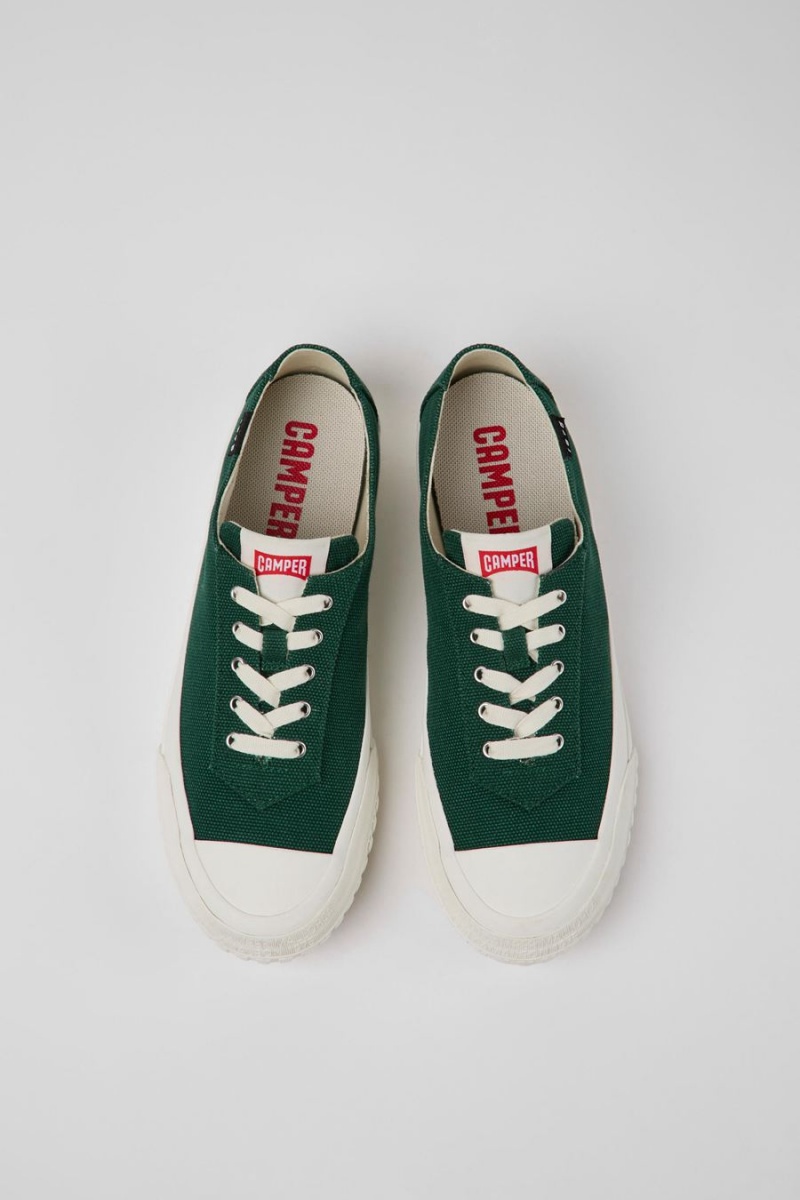 Green Women's Camper Camaleon Recycled Cotton Sneakers | 7096452-RJ