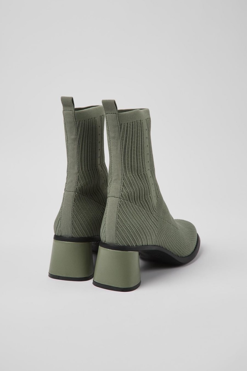 Green Women's Camper Kiara Textile Boots | 0537126-GC