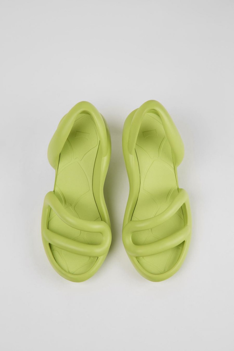 Green Women's Camper Kobarah Lime Sandals | 4058692-MC