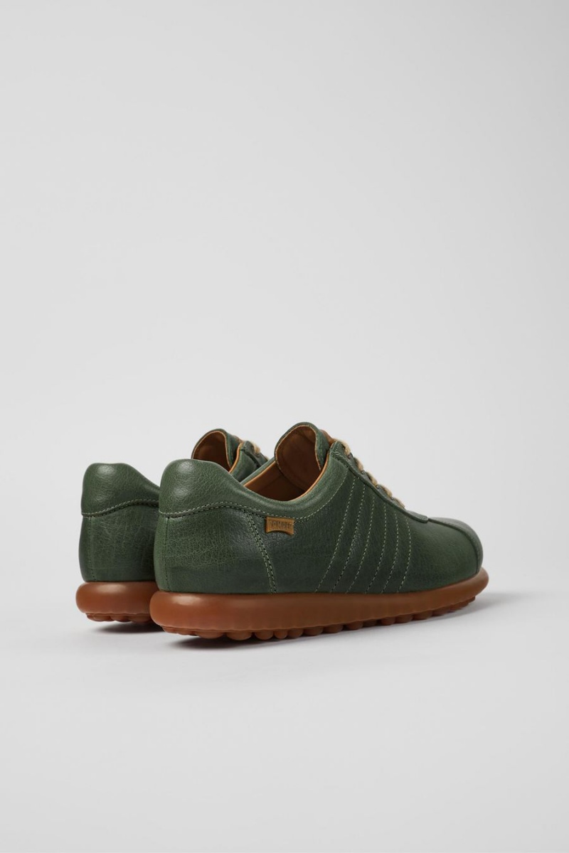 Green Women's Camper Pelotas Vegetable Tanned Leather Sneakers | 9036721-CW