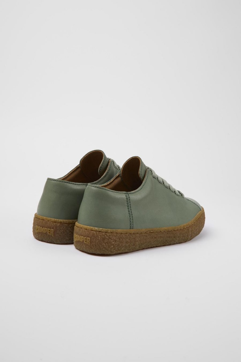 Green Women's Camper Peu Terreno Leather Sneakers | 2458309-XH