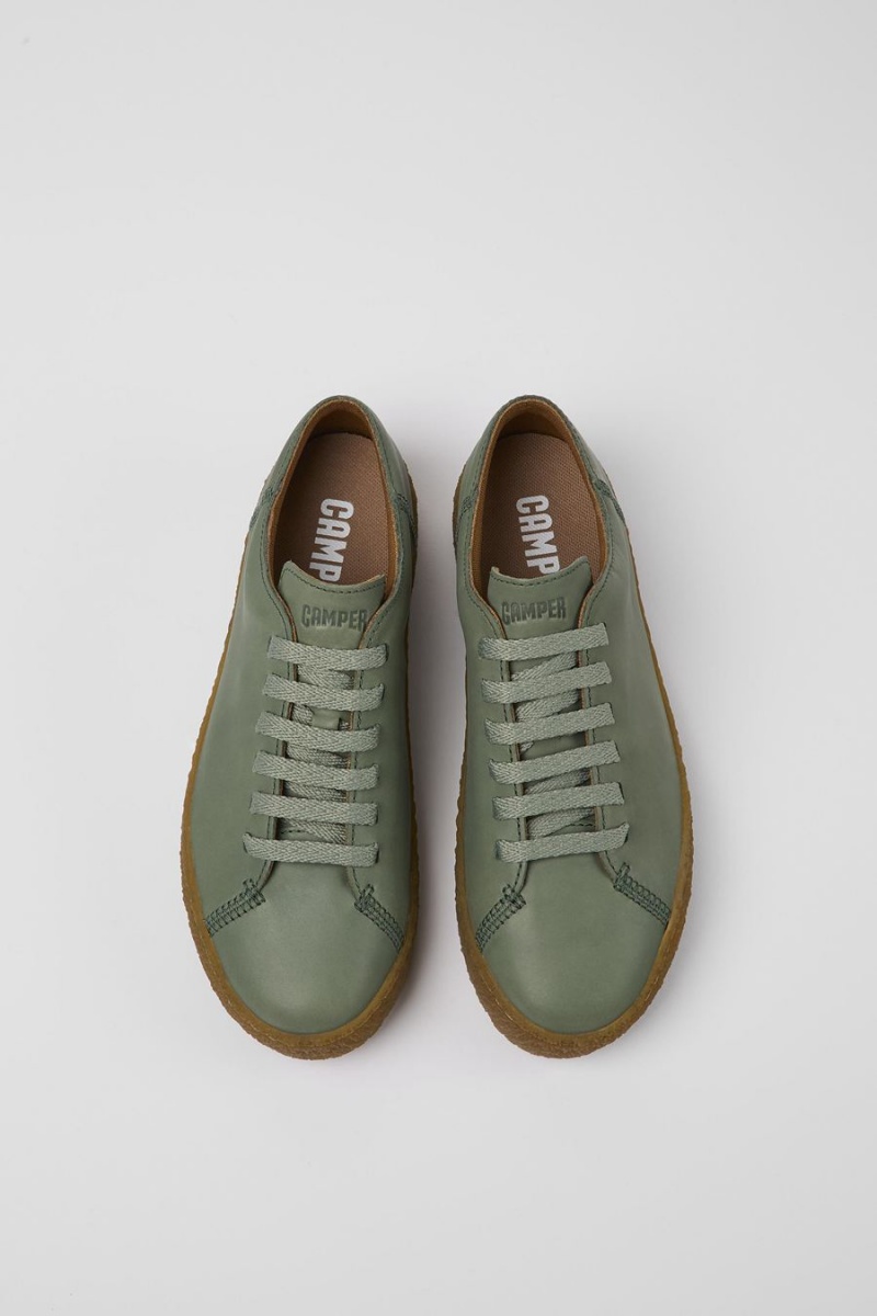 Green Women's Camper Peu Terreno Leather Sneakers | 2458309-XH