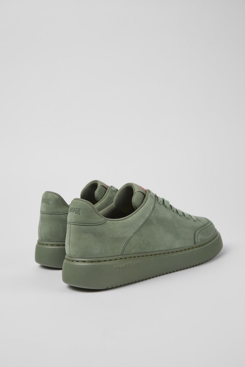 Green Women's Camper Runner K21 Nubuck Sneakers | 3196507-UQ