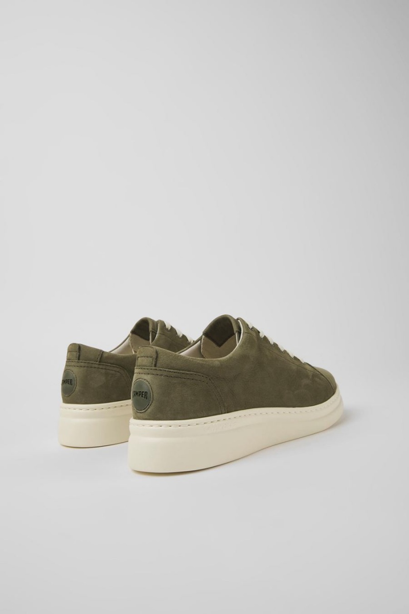 Green Women's Camper Runner Up Nubuck Sneakers | 6904281-ZR