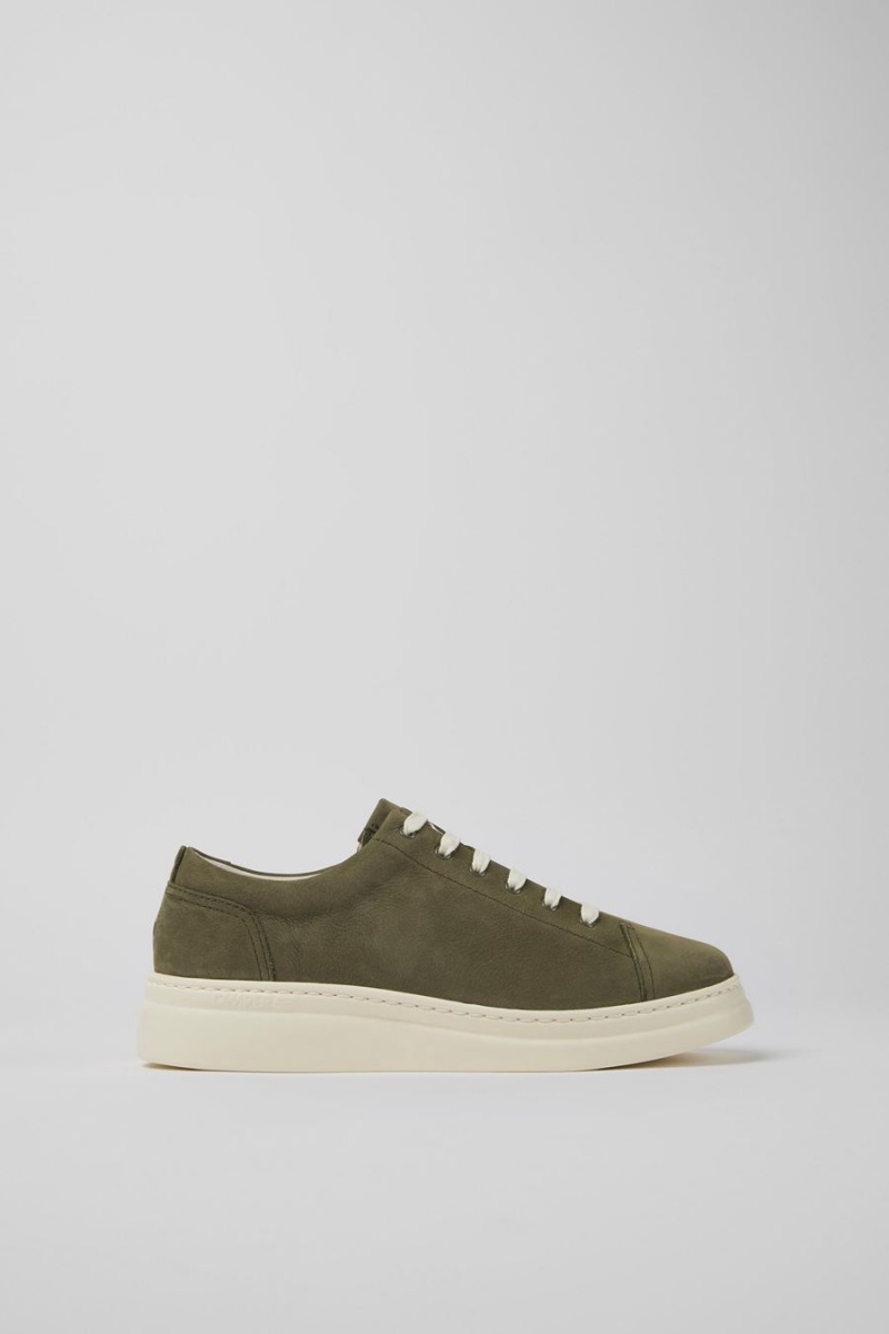 Green Women\'s Camper Runner Up Nubuck Sneakers | 6904281-ZR