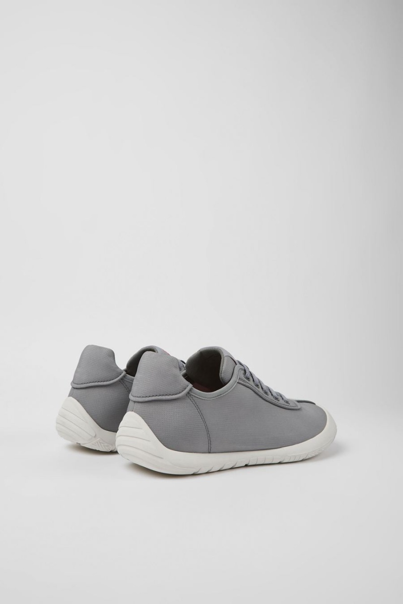 Grey Men's Camper Path Textile Sneakers | 4910723-MK