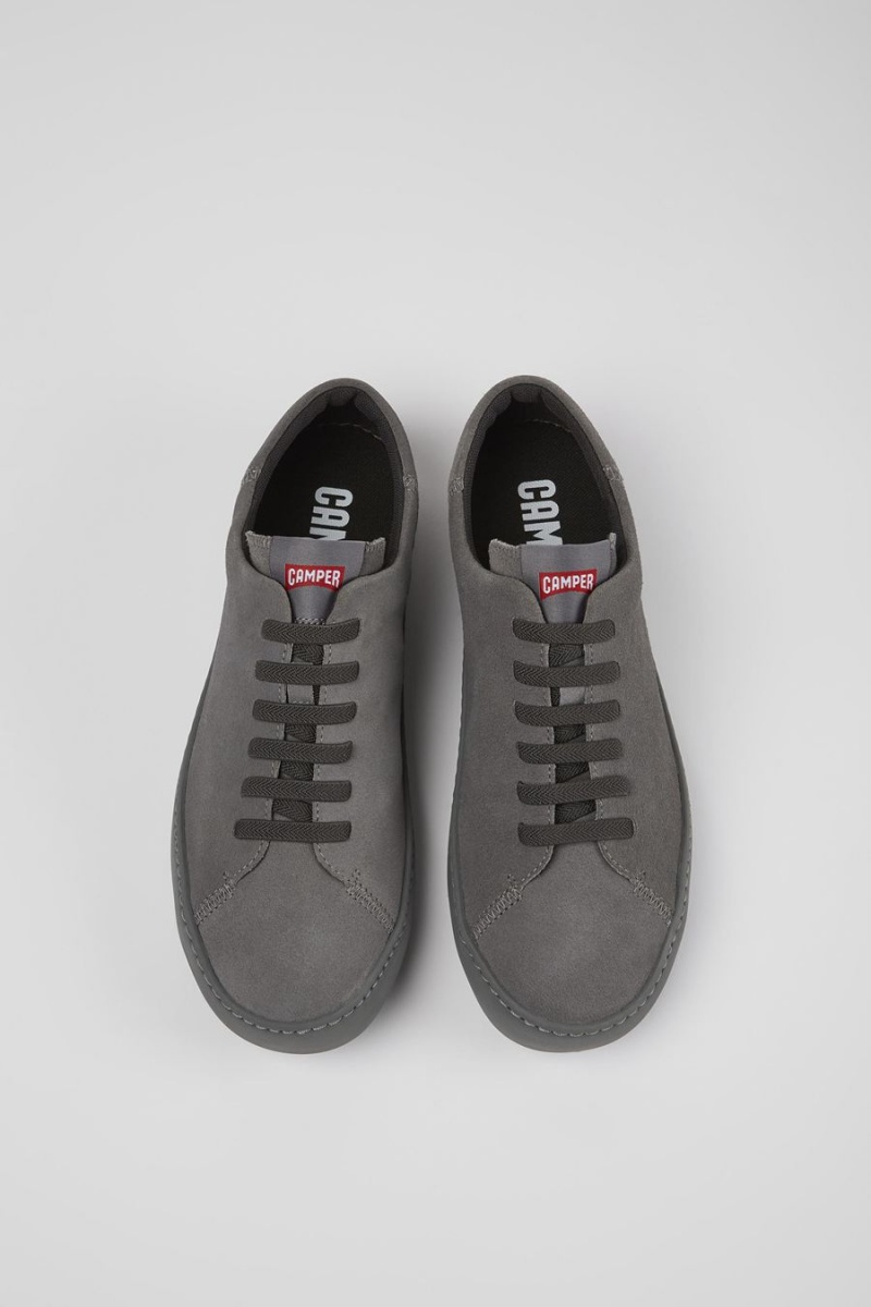 Grey Men's Camper Peu Touring Nubuck Sneakers | 9853724-MX