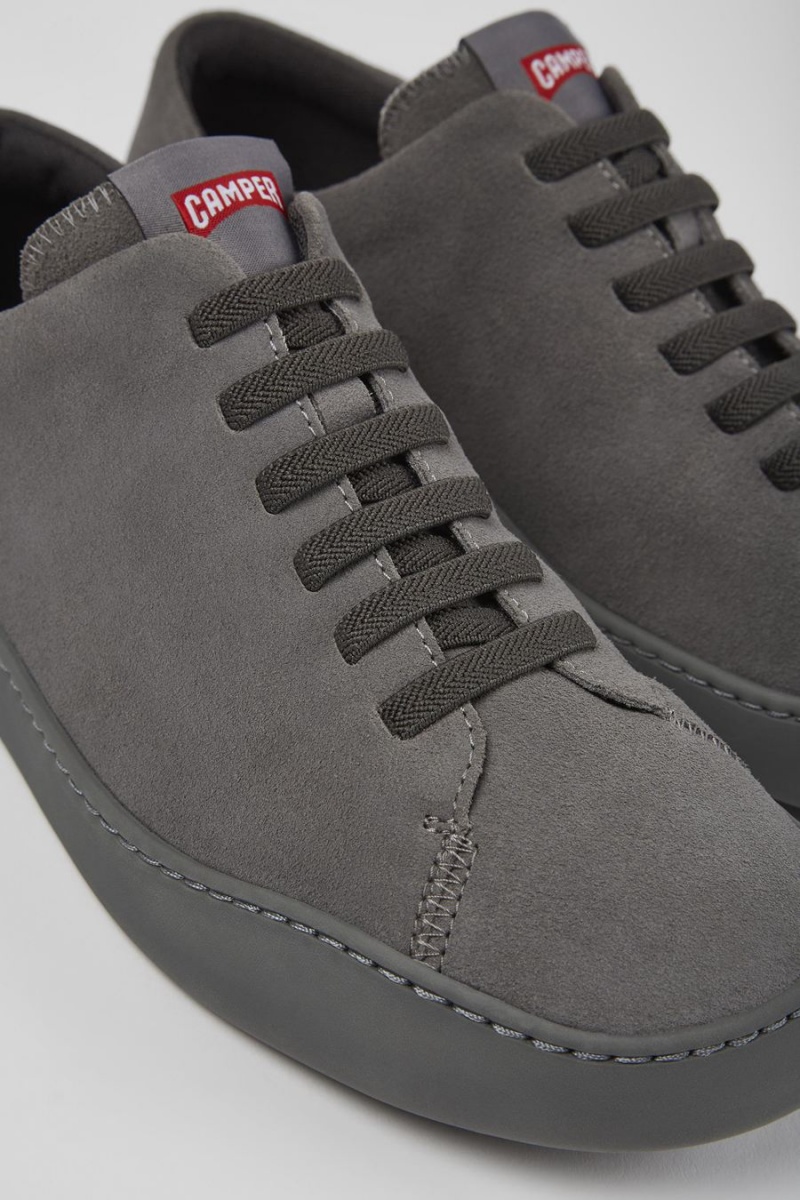 Grey Men's Camper Peu Touring Nubuck Sneakers | 9853724-MX