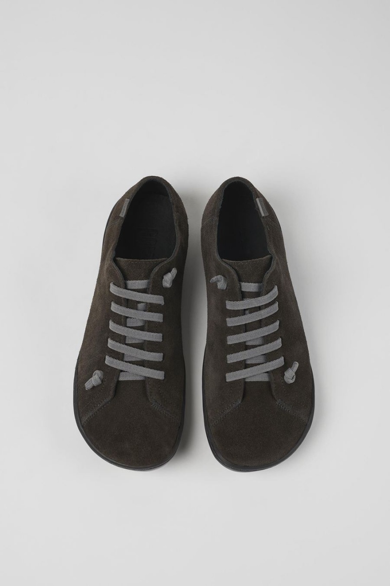 Grey Women's Camper Peu Nubuck Sneakers | 0975621-GQ