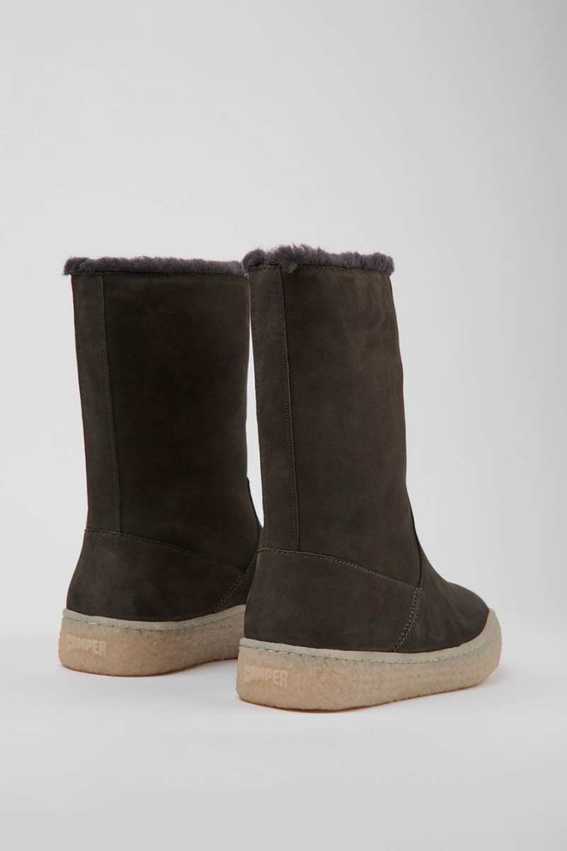 Grey Women's Camper Peu Terreno Nubuck Boots | 3497158-OB