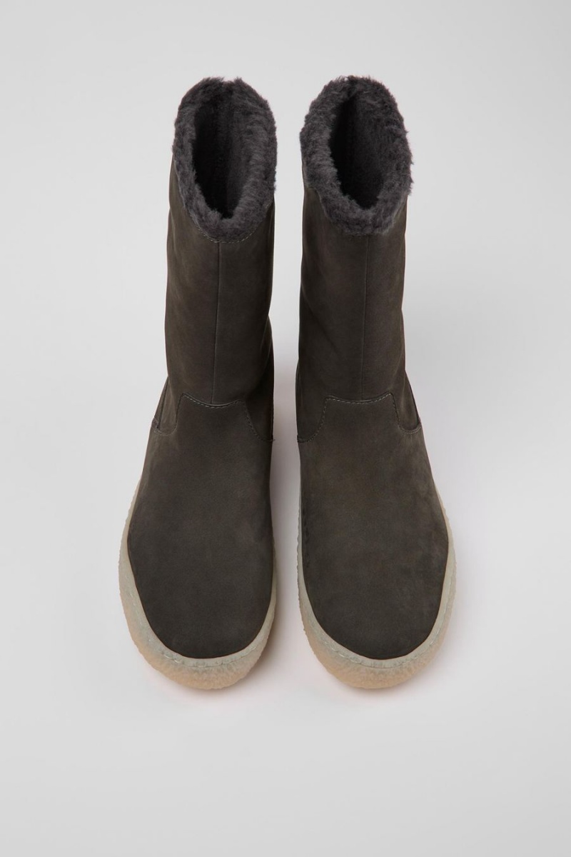 Grey Women's Camper Peu Terreno Nubuck Boots | 3497158-OB