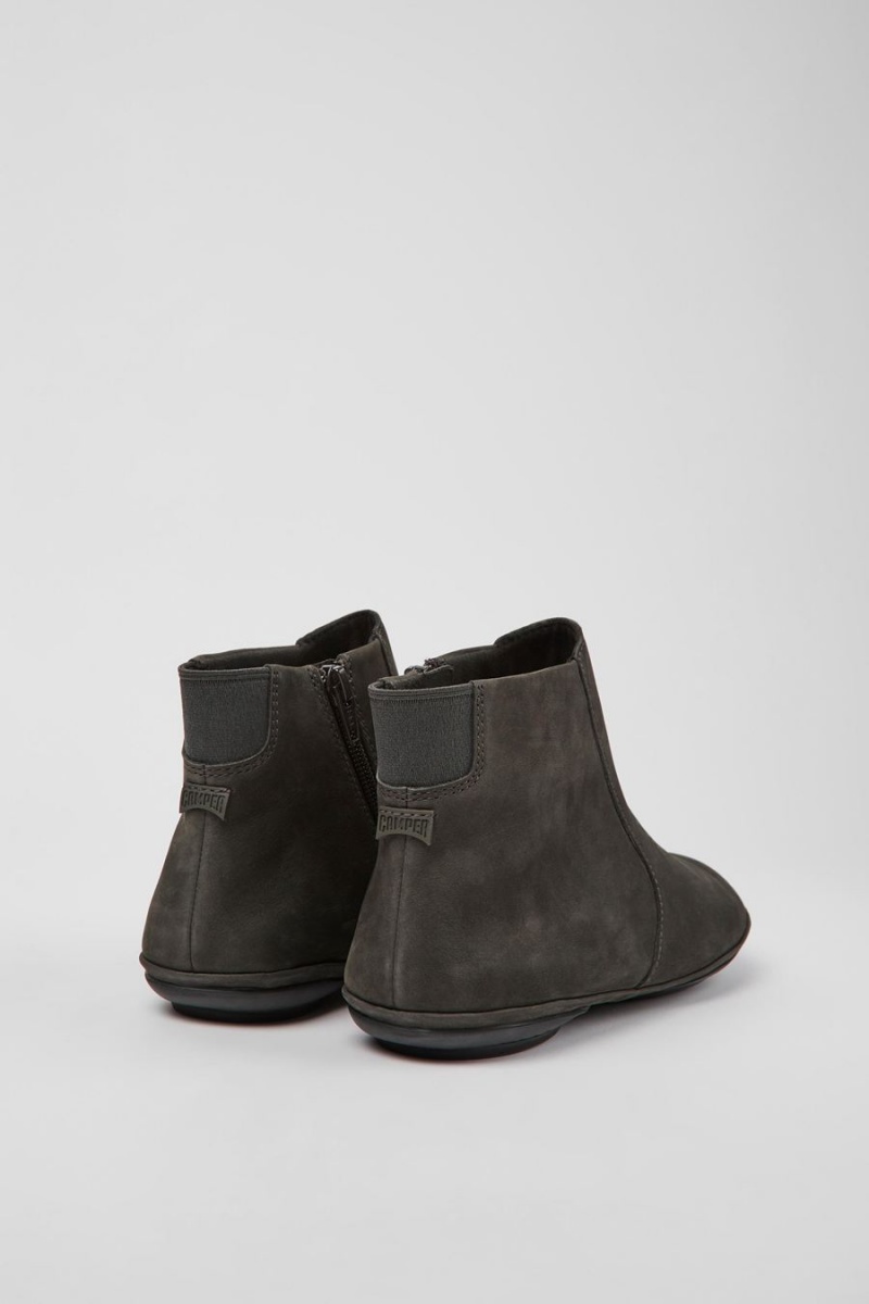 Grey Women's Camper Right Nubuck Ankle Boots | 1972384-HU