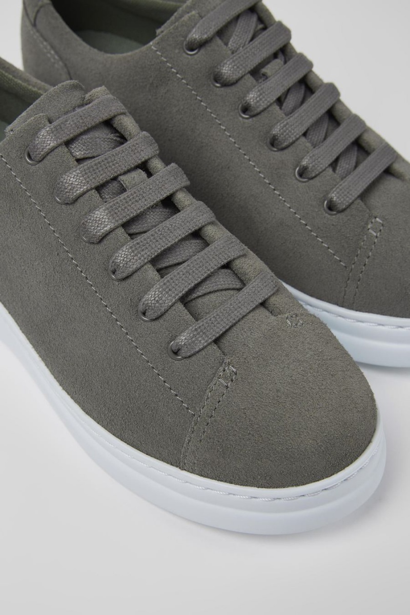 Grey Women's Camper Runner Up Nubuck Sneakers | 6487259-XU