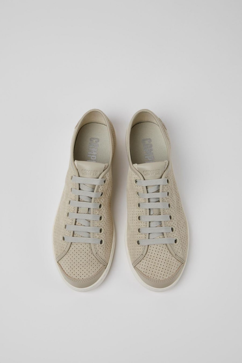 Grey Women's Camper Uno Nubuck Leather Sneakers | 6735241-WK