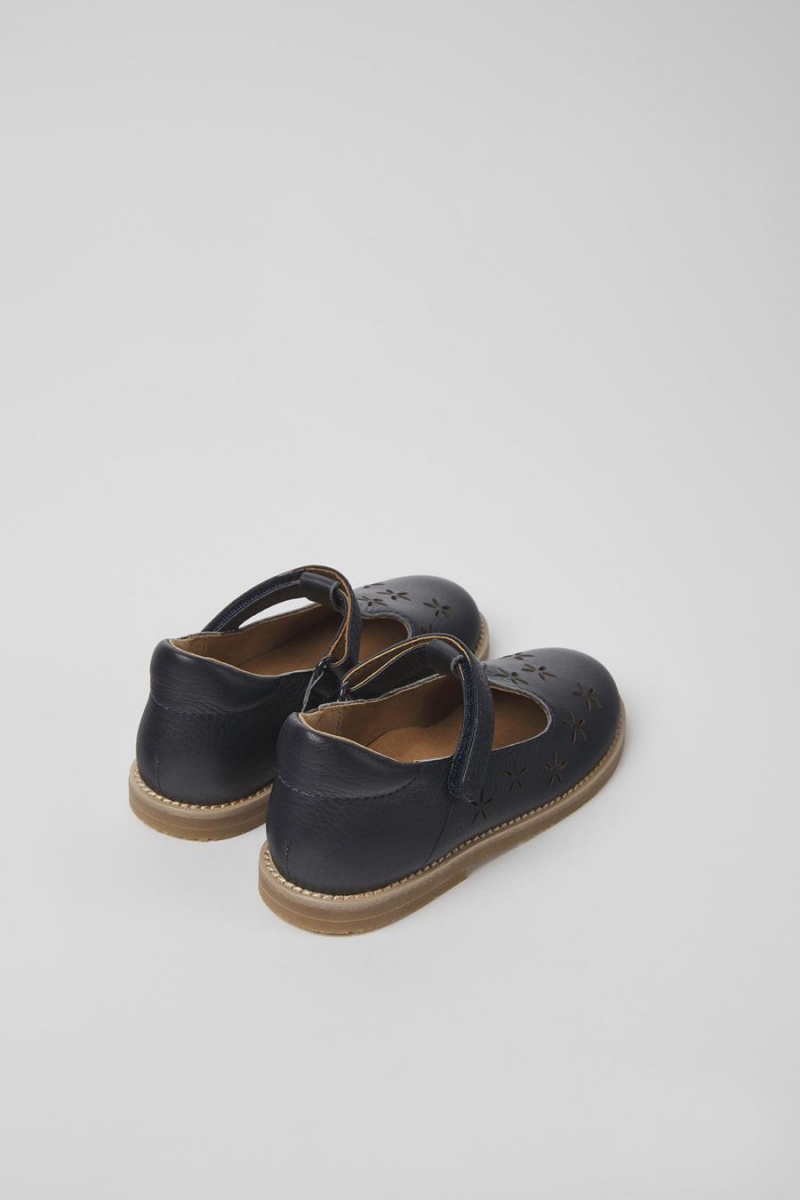 Navy Girls' Camper Savina Leather Slip On | 0674318-HF