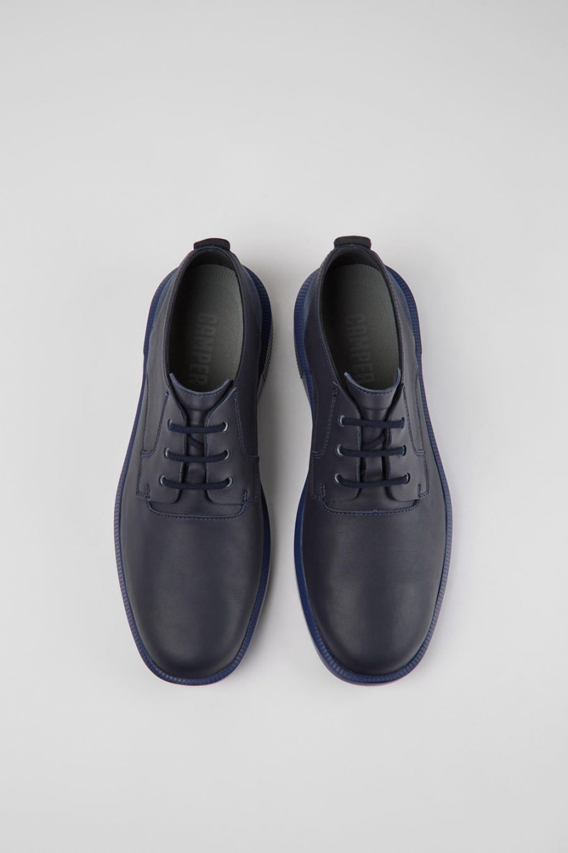 Navy Men's Camper Bill With Laces Slip On | 2364057-KC