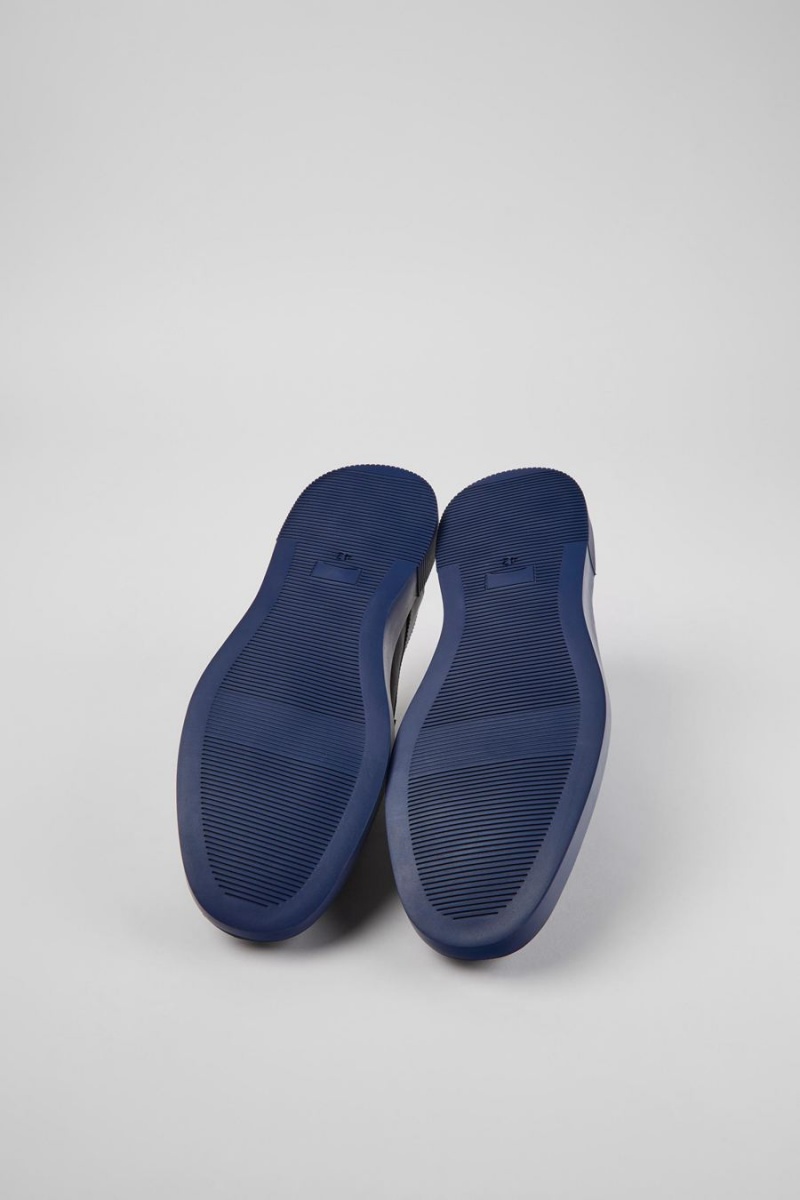 Navy Men's Camper Bill With Laces Slip On | 2364057-KC