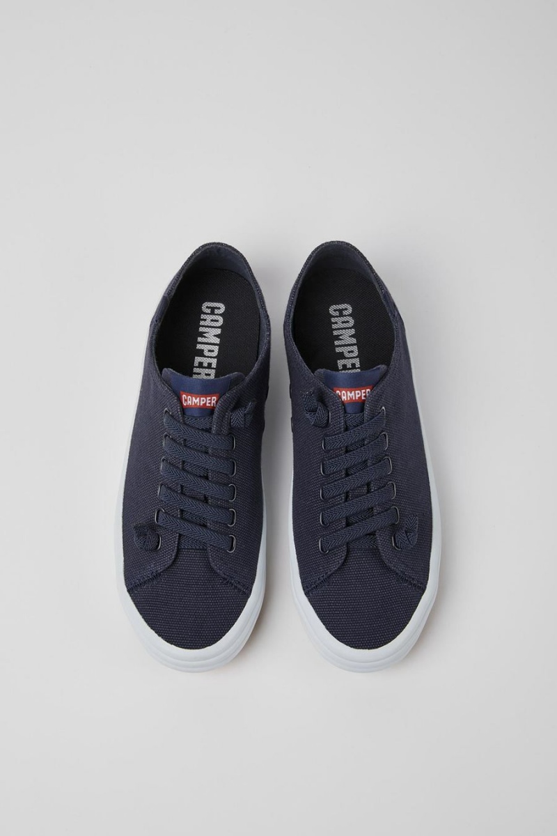 Navy Women's Camper Hoops Sneakers | 8945361-NS