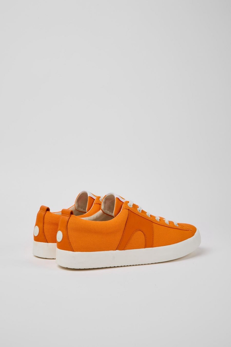 Orange Men's Camper Imar Leather Sneakers | 3564180-YX