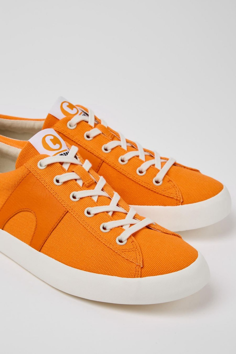 Orange Men's Camper Imar Leather Sneakers | 3564180-YX