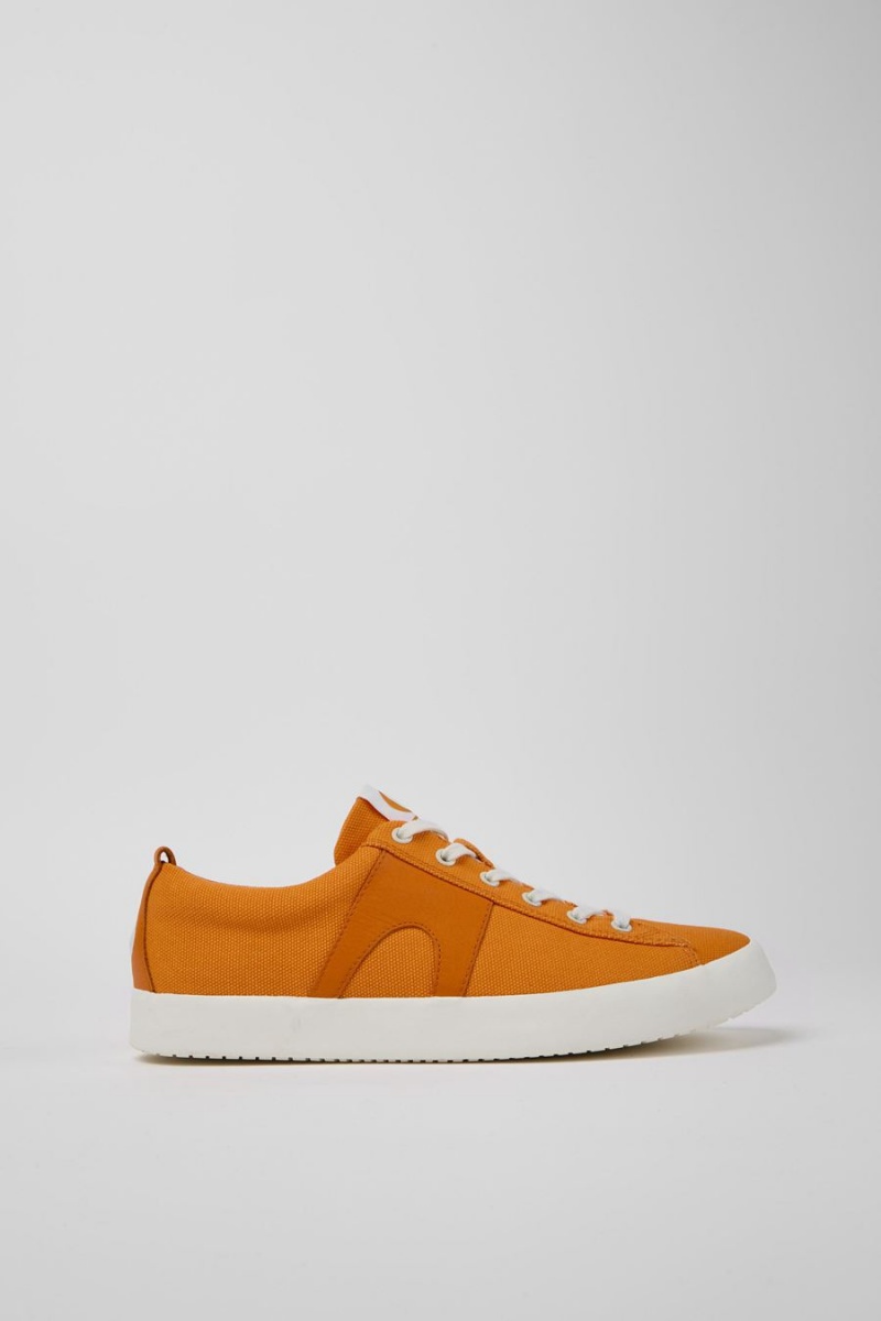 Orange Men\'s Camper Imar Leather Sneakers | 3564180-YX