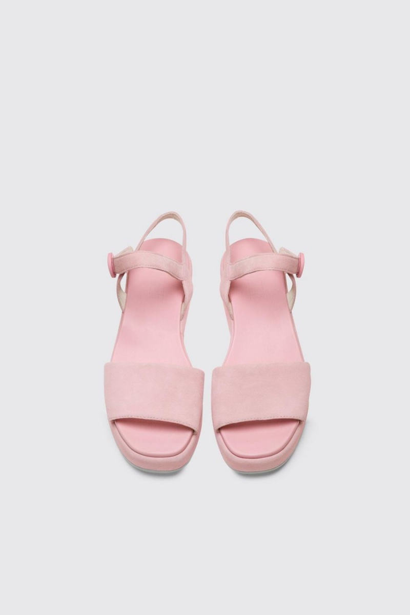 Pink Women's Camper Misia Pastel Sandals | 0436951-WT