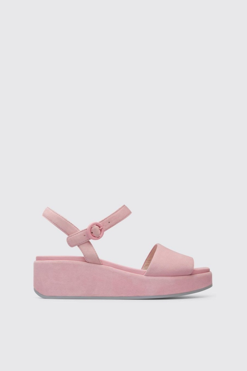 Pink Women's Camper Misia Pastel Sandals | 0436951-WT