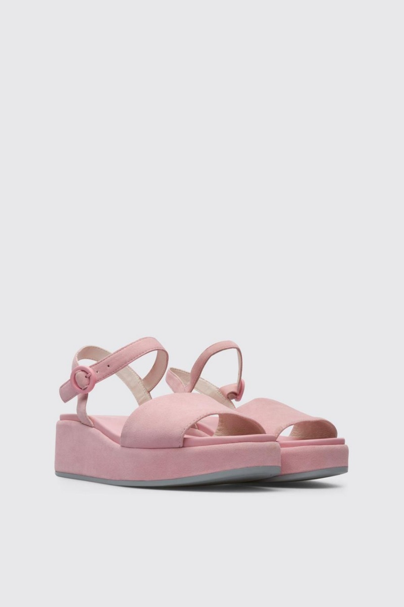 Pink Women's Camper Misia Pastel Sandals | 0436951-WT