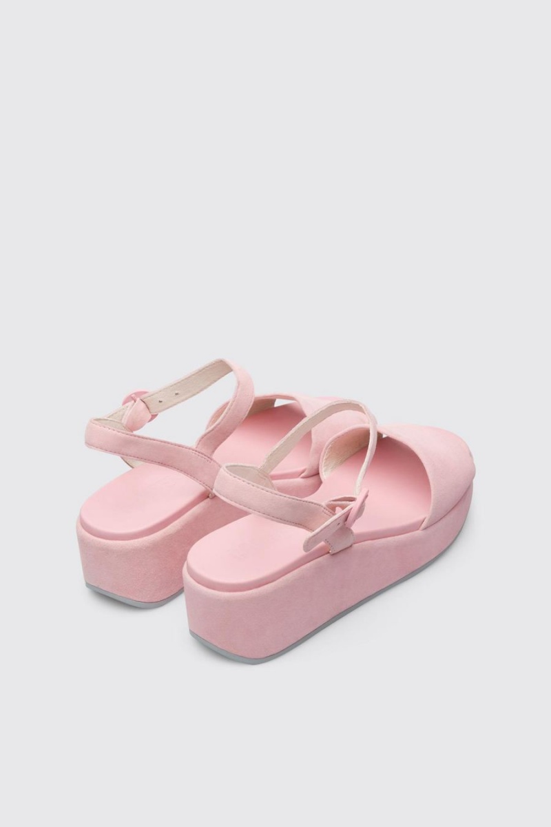 Pink Women\'s Camper Misia Pastel Sandals | 0436951-WT