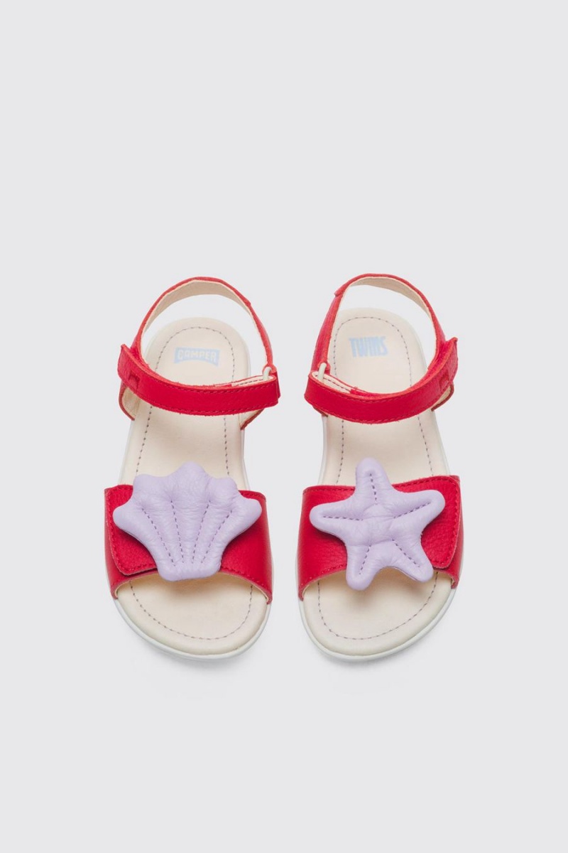 Red Girls' Camper Twins Sandals | 5384109-MW