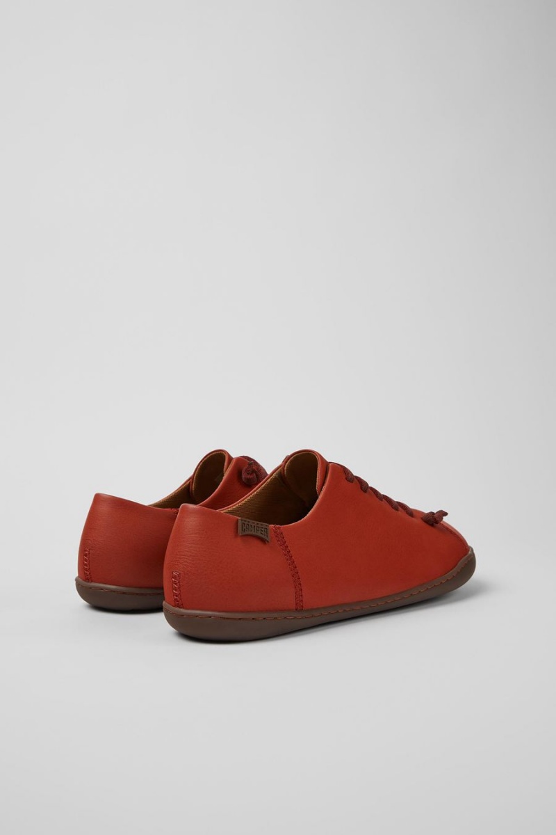 Red Men's Camper Peu Leather Sneakers | 5390728-MU