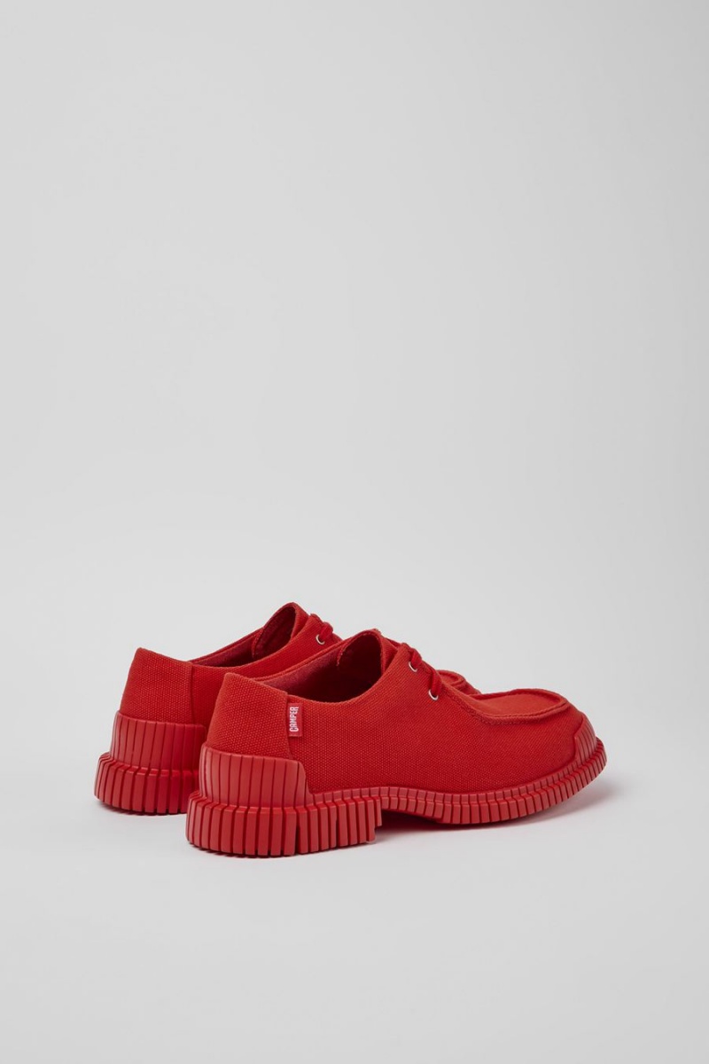 Red Men's Camper Pix Recycled Cotton Slip On | 9847320-VA