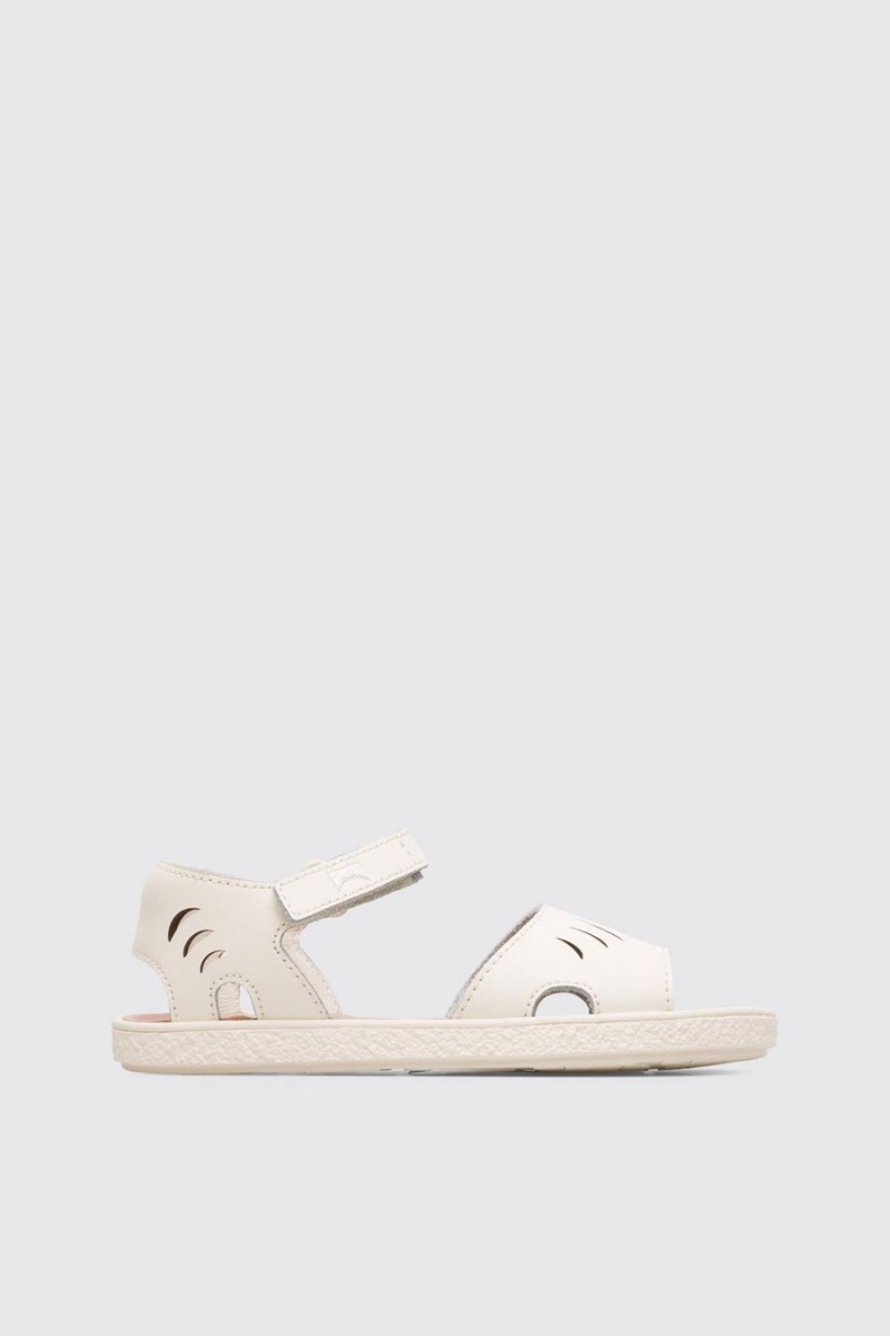 White Girls' Camper Miko Cream Sandals | 6478502-QW