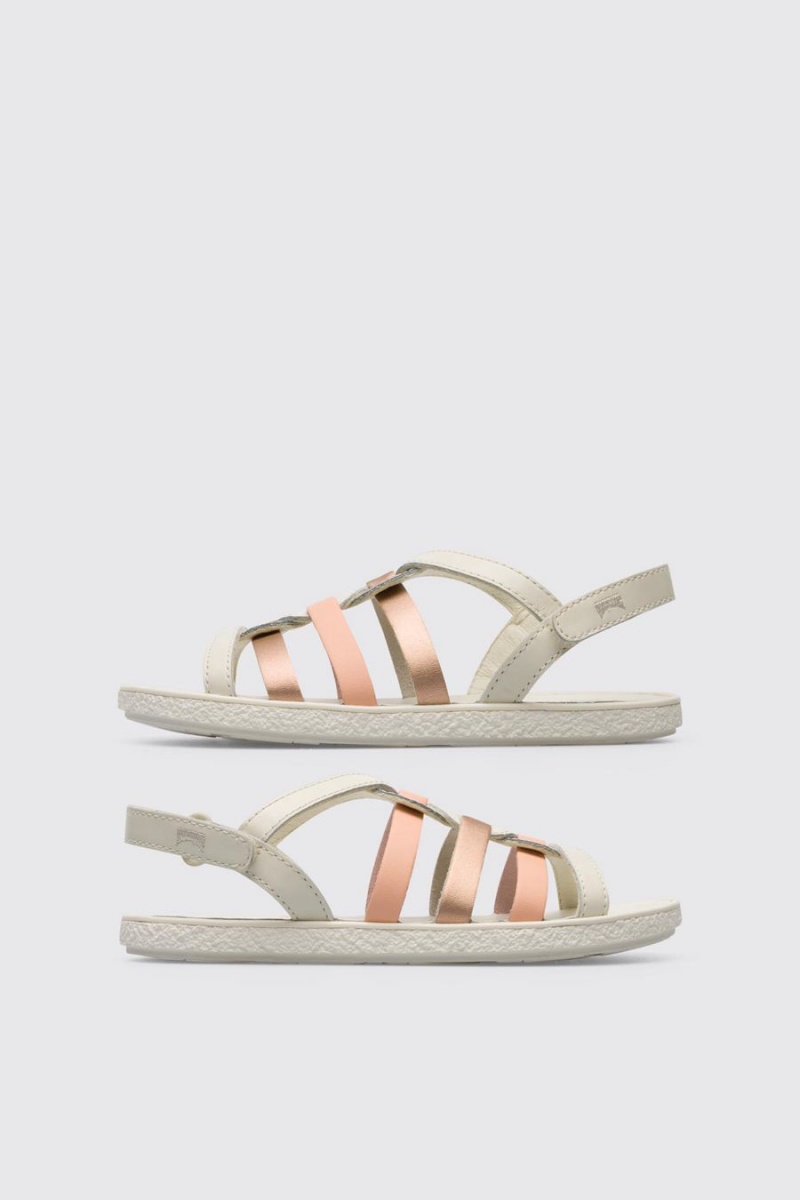 White Girls' Camper Twins Sandals | 8524390-GW