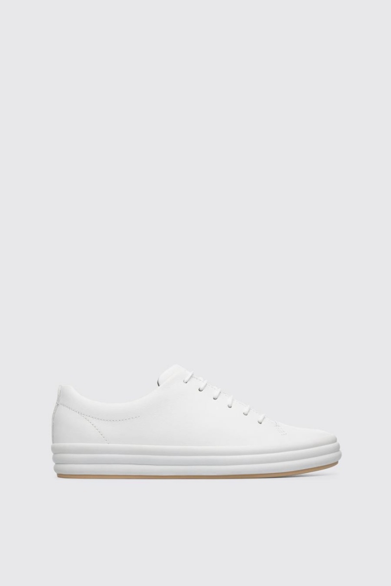 White Women's Camper Hoops Sneakers | 6348702-HU