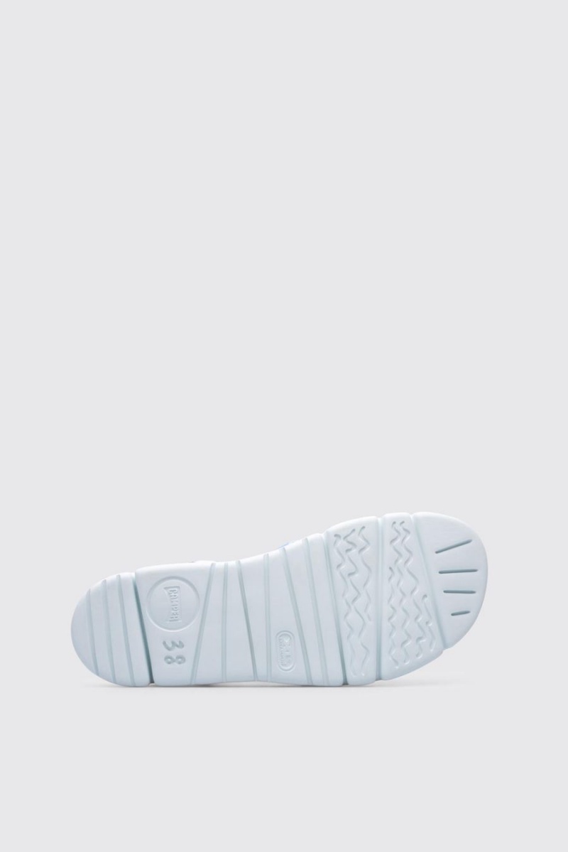 White Women's Camper Oruga Velcro Sandals | 7823051-EB