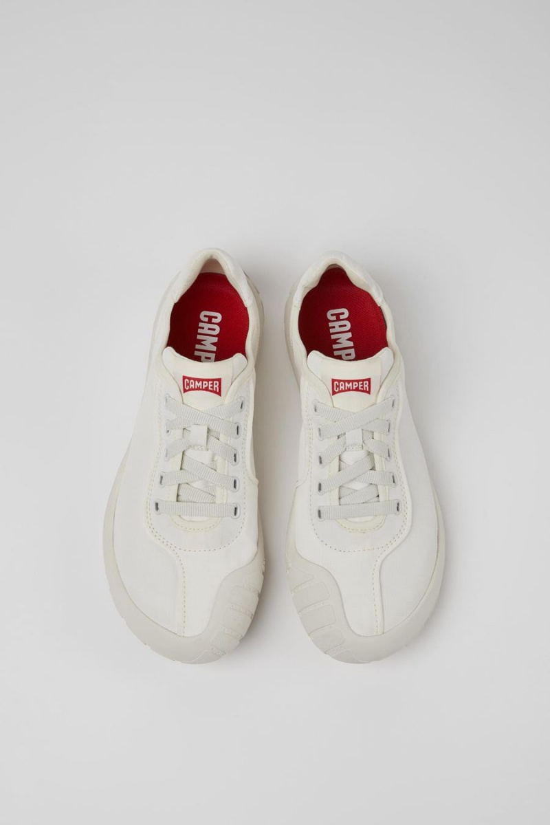 White Women's Camper Path Textile Sneakers | 6215480-OP