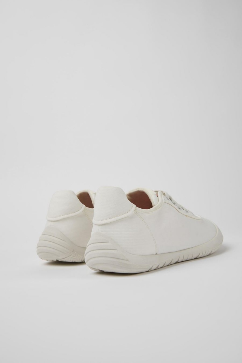 White Women's Camper Path Textile Sneakers | 6215480-OP