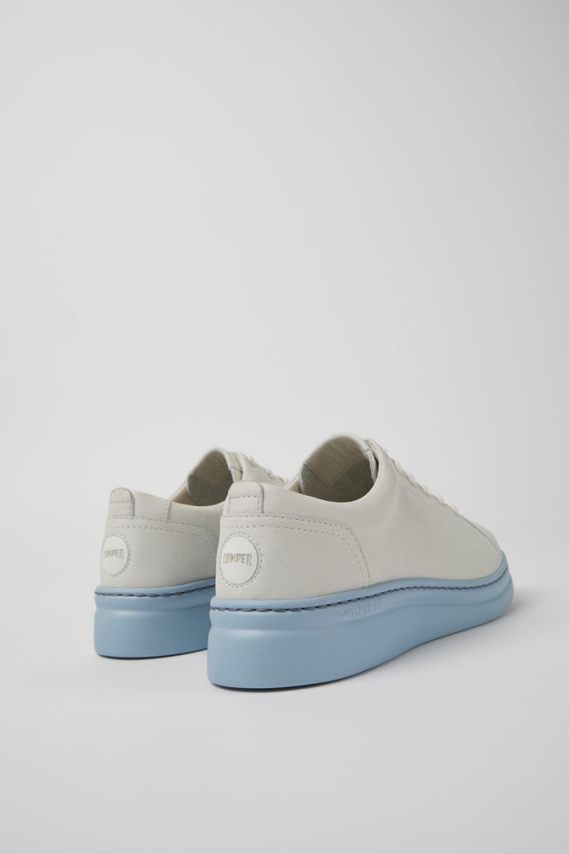 White Women's Camper Runner Up Nondyed Leather Sneakers | 7604185-GA