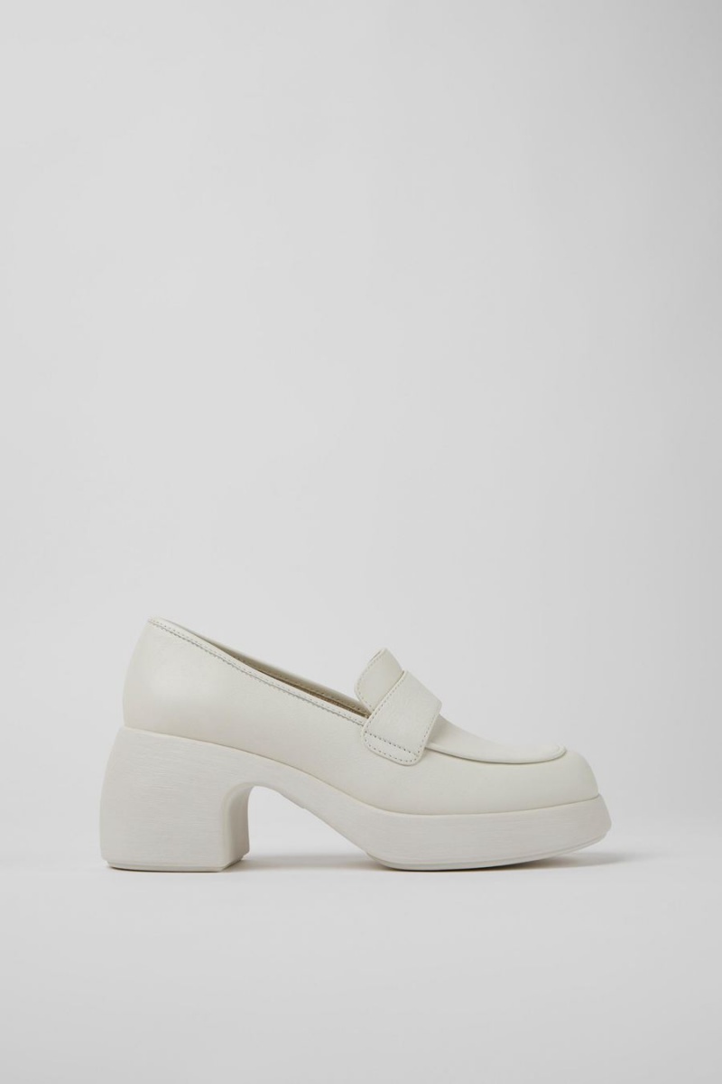 White Women\'s Camper Thelma Leather Wedges | 7950624-PE