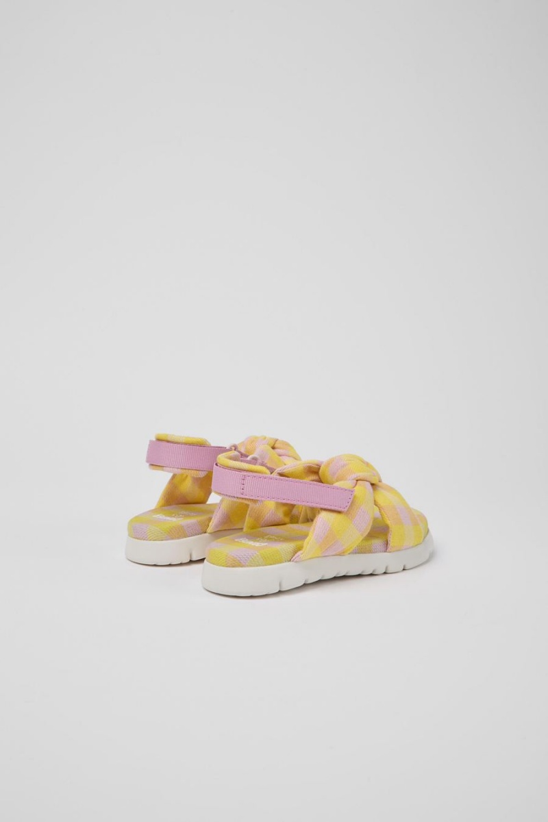 Yellow Girls' Camper Oruga Sandals | 1248705-IV